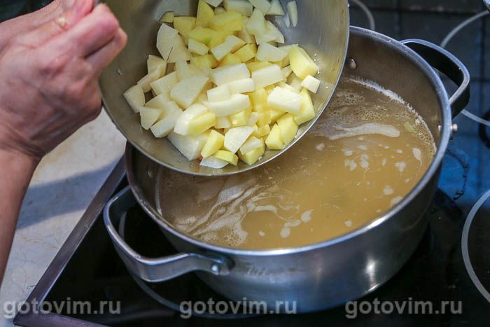 Фотографии рецепта Мясной суп с пшеничной крупой «Артек», 05 Мясной суп с пшеничной крупой «Артек», Шаг 05