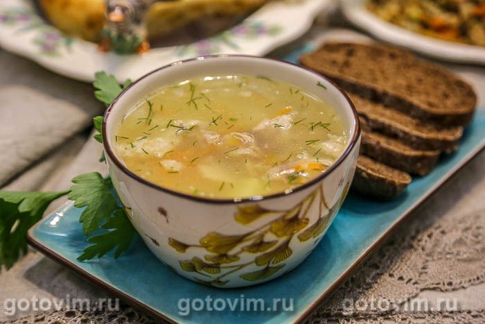 Мясной суп с пшеничной крупой «Артек». Фотография рецепта Мясной суп с пшеничной крупой «Артек». Фотография рецепта