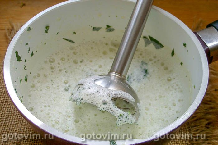 Фотографии рецепта Мятное мороженое, 03 Мятное мороженое, Шаг 03