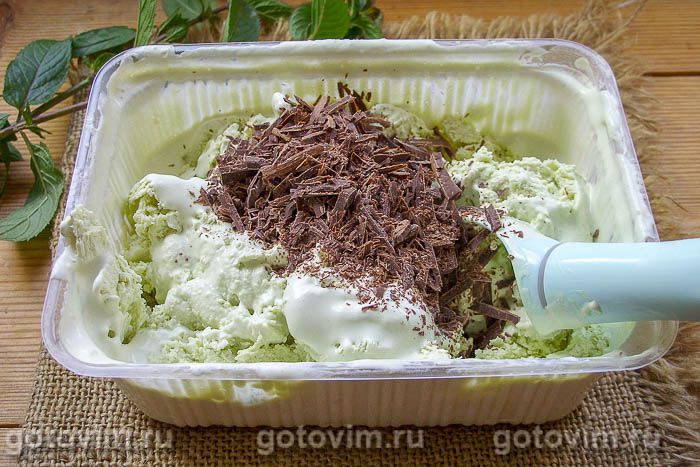 Фотографии рецепта Мятное мороженое, 11 Мятное мороженое, Шаг 11