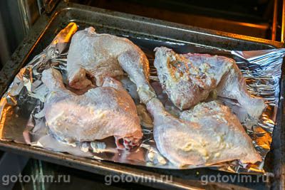Фотографии рецепта Куриные окорочка с майонезом, 04 Куриные окорочка с майонезом, Шаг 04