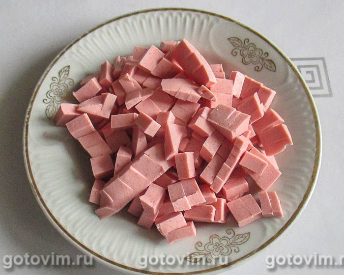 Фотографии рецепта Окрошка с редькой, морковкой и колбасой на тане (тандеме), 05 Окрошка с редькой, морковкой и колбасой на тане (тандеме), Шаг 05
