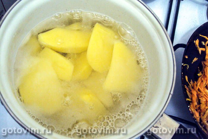 Фотографии рецепта Окрошка с редькой на воде, 01 Окрошка с редькой на воде, Шаг 01