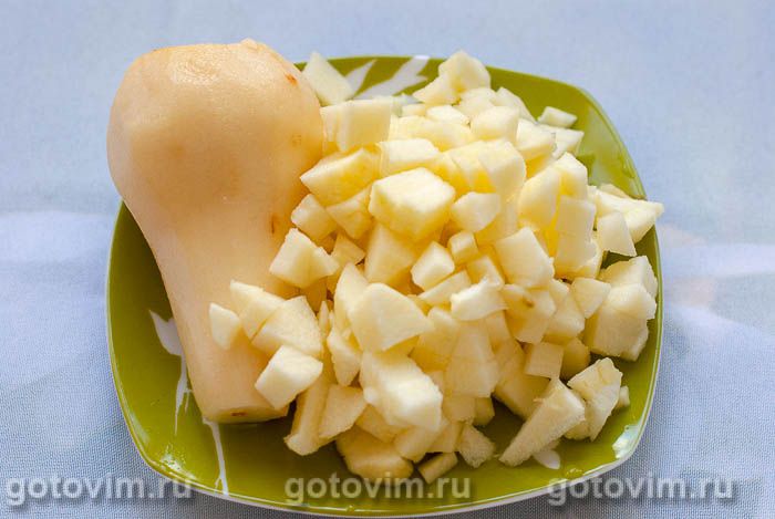 Фотографии рецепта Фруктовые оладьи, 03 Фруктовые оладьи, Шаг 03