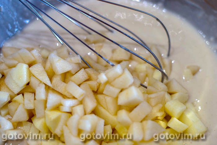 Фотографии рецепта Фруктовые оладьи, 04 Фруктовые оладьи, Шаг 04