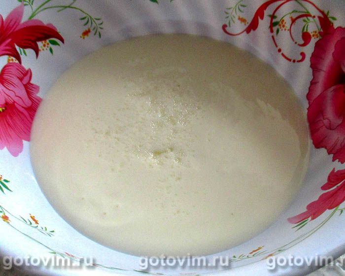 Фотографии рецепта Оладьи на кефире с капустой и зелёным луком, 03 Оладьи на кефире с капустой и зелёным луком, Шаг 03