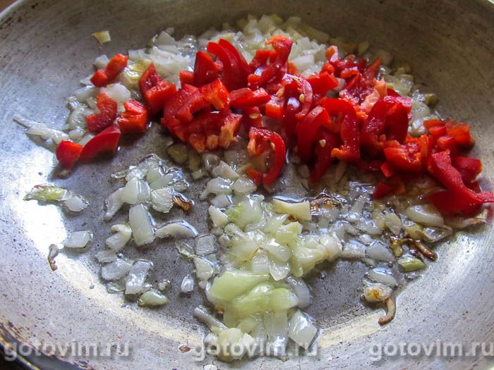 Фотографии рецепта Омлет с овощами на льняной муке, 02 Омлет с овощами на льняной муке, Шаг 02
