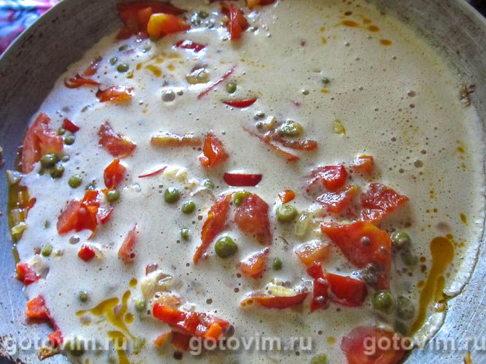 Фотографии рецепта Омлет с овощами на льняной муке, 07 Омлет с овощами на льняной муке, Шаг 07