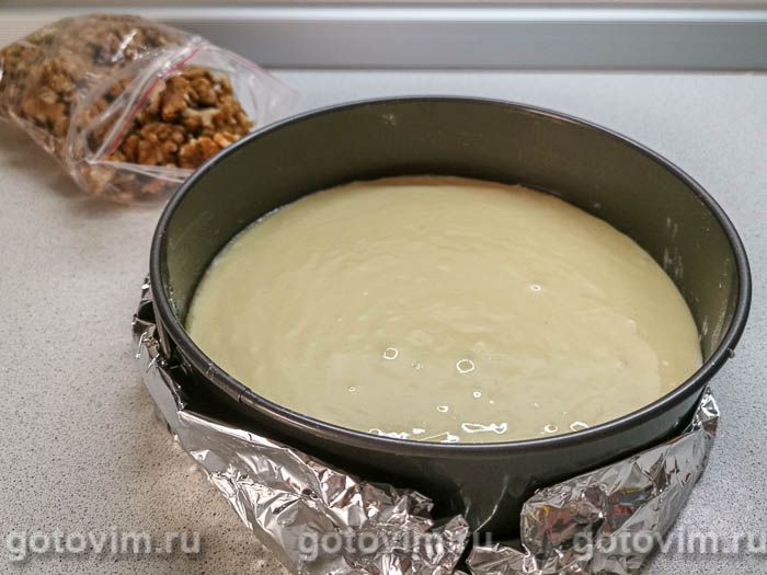 Фотографии рецепта Пирог с орехами на сметане, 04 Пирог с орехами на сметане, Шаг 04