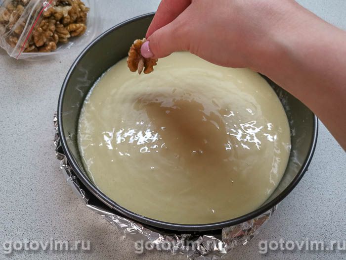 Фотографии рецепта Пирог с орехами на сметане, 05 Пирог с орехами на сметане, Шаг 05