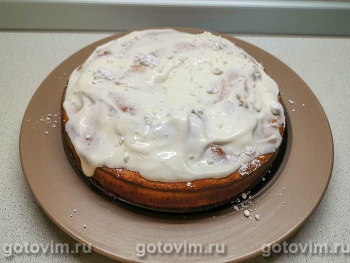 Фотографии рецепта Пирог с орехами на сметане, 07 Пирог с орехами на сметане, Шаг 07