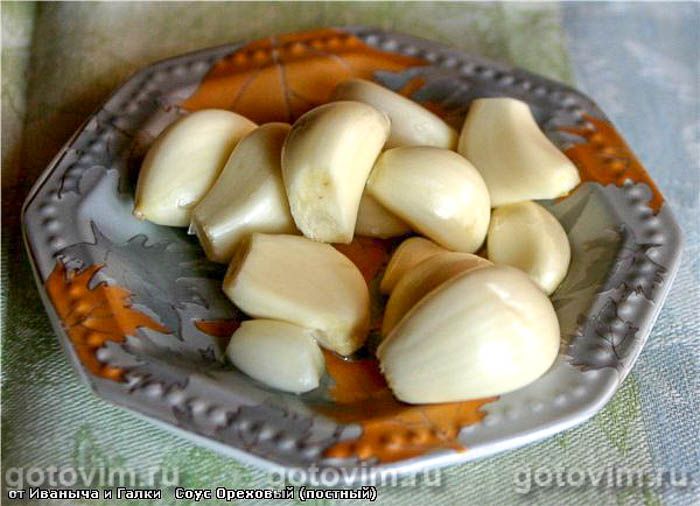 Фотографии рецепта Ореховый соус постный, 02 Ореховый соус постный, Шаг 02