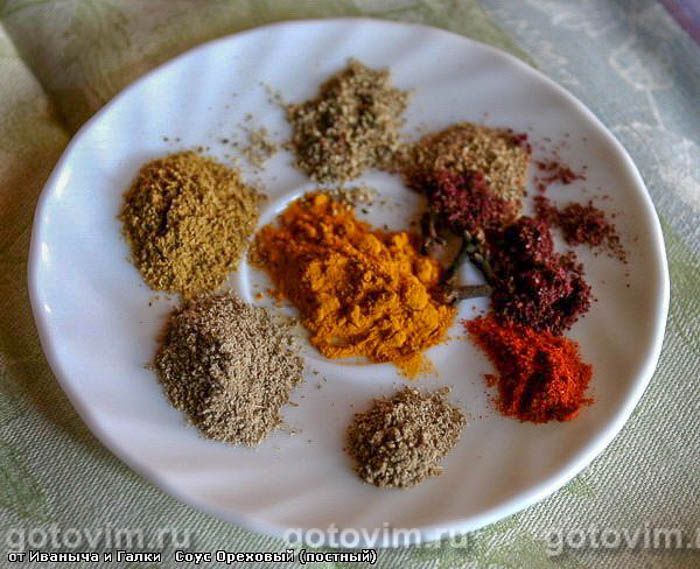 Фотографии рецепта Ореховый соус постный, 03 Ореховый соус постный, Шаг 03