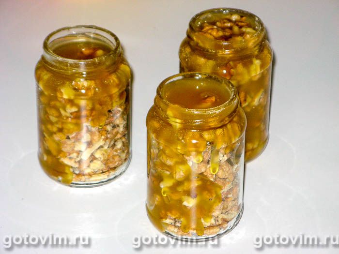 Фотографии рецепта Орехи с мёдом, 03 Орехи с мёдом, Шаг 03