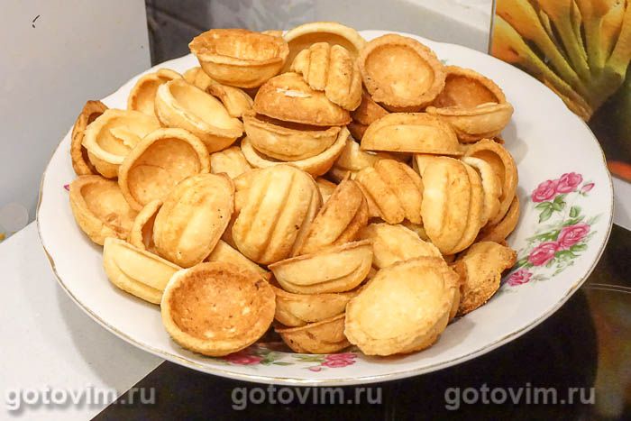 Фотографии рецепта Орешки с кремом из вареной сгущенки, 08 Орешки с кремом из вареной сгущенки, Шаг 08