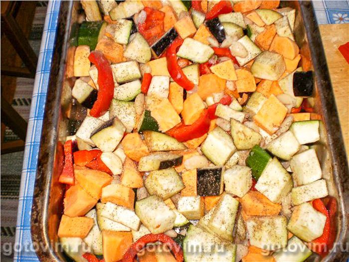 Фотографии рецепта Овощная запеканка под укропно-горчичным соусом, 04 Овощная запеканка под укропно-горчичным соусом, Шаг 04