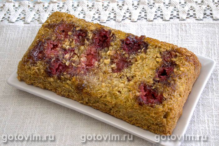 Фотографии рецепта Овсяный кекс с ягодами (без муки), 06 Овсяный кекс с ягодами (без муки), Шаг 06