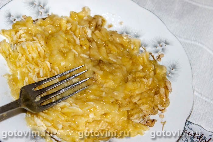 Фотографии рецепта Овсяное печенье с бананом и клюквой, 02 Овсяное печенье с бананом и клюквой, Шаг 02