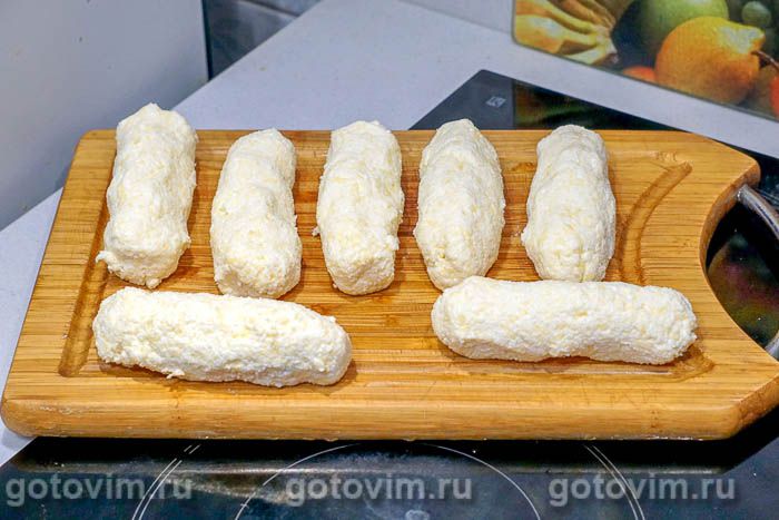 Фотографии рецепта Сырные палочки с творогом, 06 Сырные палочки с творогом, Шаг 06