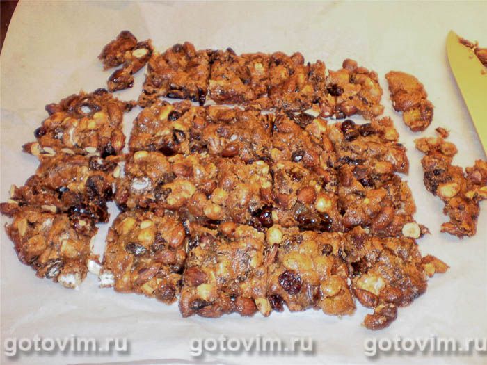 Фотографии рецепта Панфорте (Panforte di Siena) – медовая коврижка с орехами и сухофруктами, 08 Панфорте (Panforte di Siena) – медовая коврижка с орехами и сухофруктами, Шаг 08