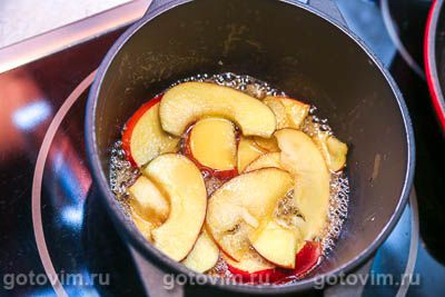 Фотографии рецепта Панкейки с яблоками, 07 Панкейки с яблоками, Шаг 07