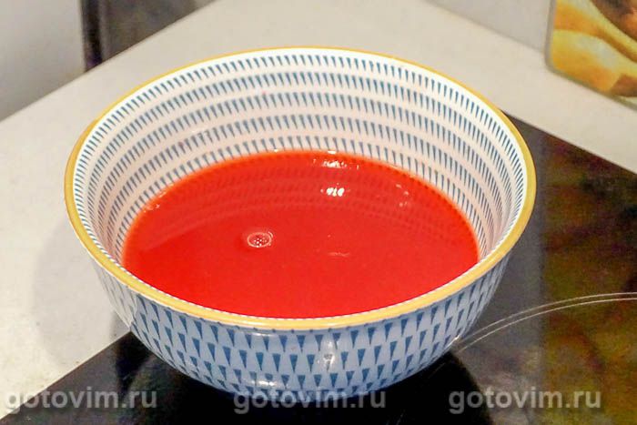 Фотографии рецепта Панна котта с желе из красных апельсинов, 05 Панна котта с желе из красных апельсинов, Шаг 05