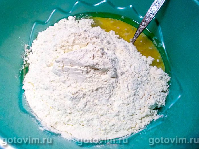 Фотографии рецепта Кулич краффин с курагой, 03 Кулич краффин с курагой, Шаг 03