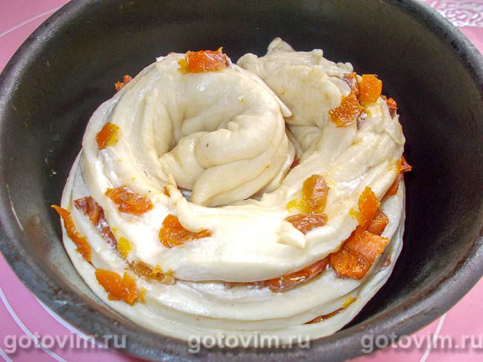 Фотографии рецепта Кулич краффин с курагой, 11 Кулич краффин с курагой, Шаг 11