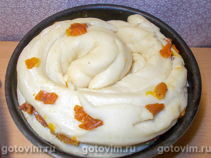 Фотографии рецепта Кулич краффин с курагой, 12 Кулич краффин с курагой, Шаг 12