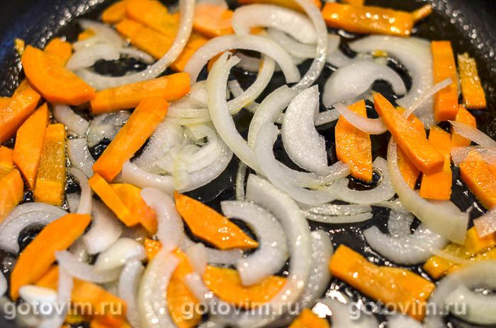 Фотографии рецепта Паста с кальмарами в соусе с овощами , 01 Паста с кальмарами в соусе с овощами , Шаг 01