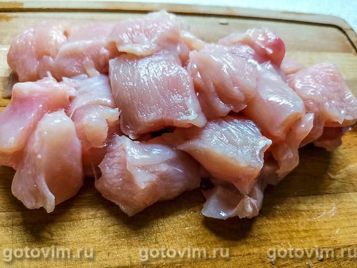 Фотографии рецепта Макароны с курицей и грибами, 03 Макароны с курицей и грибами, Шаг 03