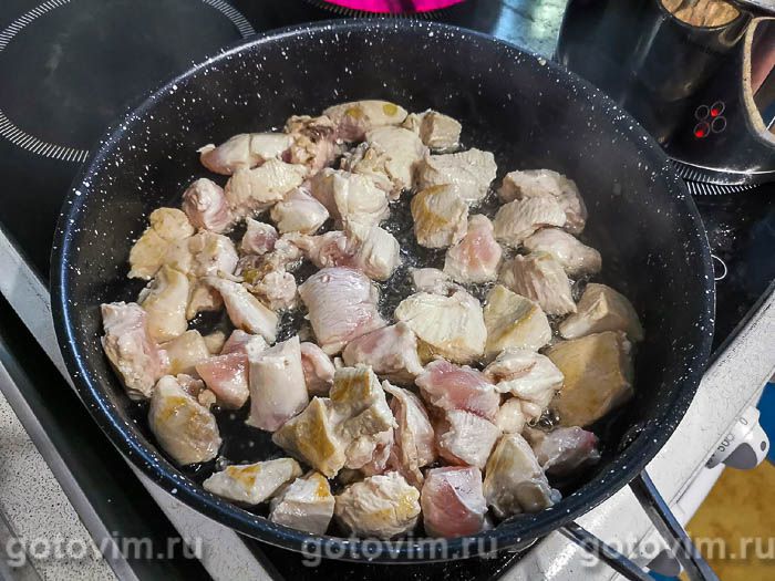 Фотографии рецепта Макароны с курицей и грибами, 05 Макароны с курицей и грибами, Шаг 05