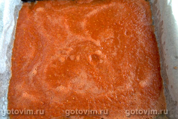 Фотографии рецепта Пастила из помидоров (с паприкой и чесноком), 06 Пастила из помидоров (с паприкой и чесноком), Шаг 06