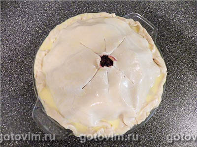 Фотографии рецепта Пай из ревеня с грушами и ягодами, 04 Пай из ревеня с грушами и ягодами, Шаг 04