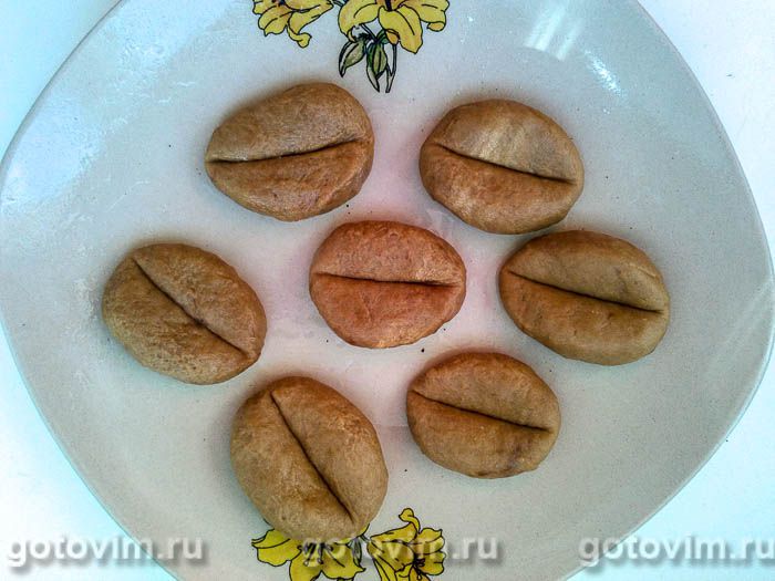 Фотографии рецепта Печенье «Кофейные зернышки», 05 Печенье «Кофейные зернышки», Шаг 05