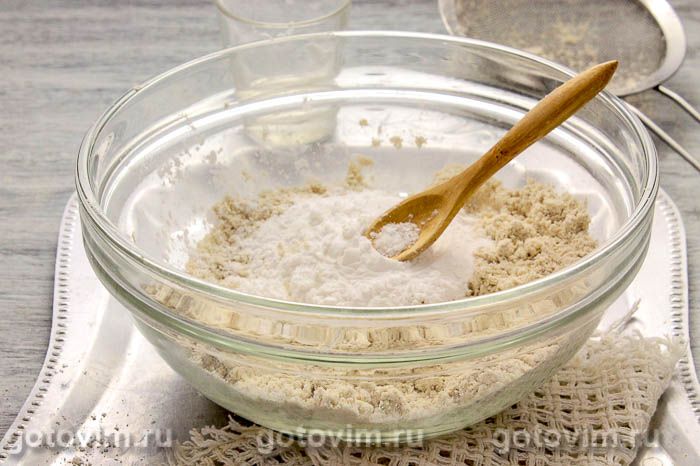 Фотографии рецепта Печенье из овсяной муки с орехами и ананасом, 03 Печенье из овсяной муки с орехами и ананасом, Шаг 03