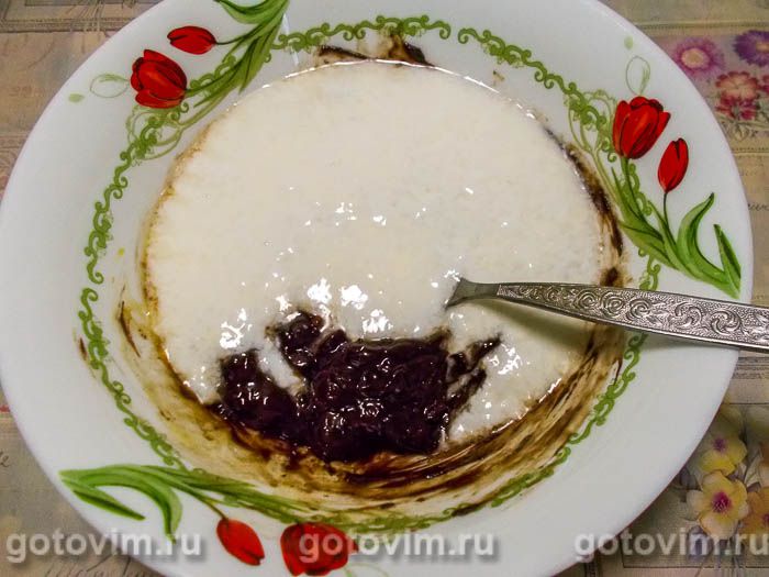Фотографии рецепта Мягкое шоколадное печенье на шоколадной пасте, 02 Мягкое шоколадное печенье на шоколадной пасте, Шаг 02