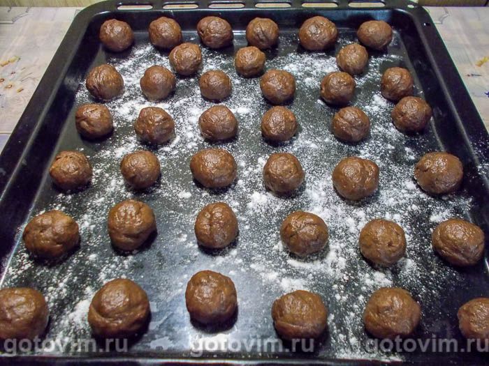 Фотографии рецепта Мягкое шоколадное печенье на шоколадной пасте, 06 Мягкое шоколадное печенье на шоколадной пасте, Шаг 06