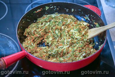 Фотографии рецепта Печеночный торт с кабачками и плавленым сырком, 10 Печеночный торт с кабачками и плавленым сырком, Шаг 10