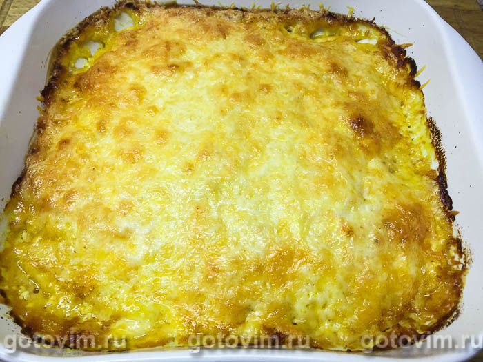 Фотографии рецепта Пелядь, запеченная с морковью и луком под сырной корочкой в духовке, 09 Пелядь, запеченная с морковью и луком под сырной корочкой в духовке, Шаг 09