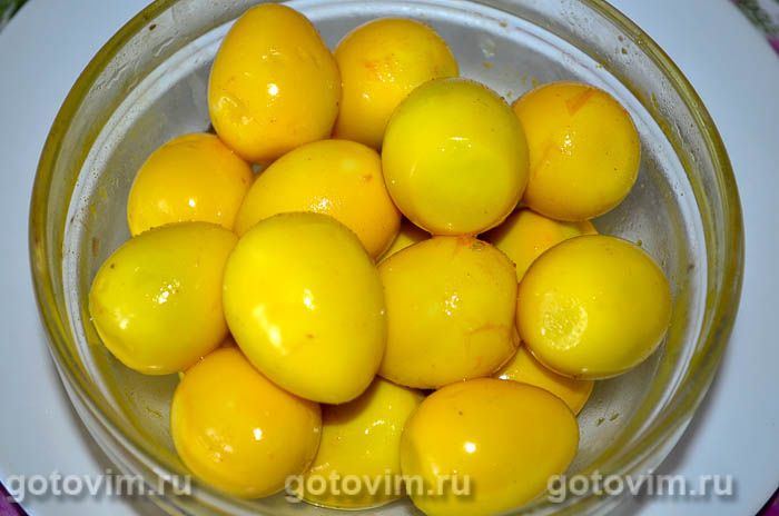 Фотографии рецепта Маринованные яйца с куркумой, 05 Маринованные яйца с куркумой, Шаг 05