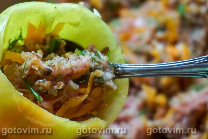 Фотографии рецепта Перец, фаршированный фаршем и пшеничной крупой, 08 Перец, фаршированный фаршем и пшеничной крупой, Шаг 08