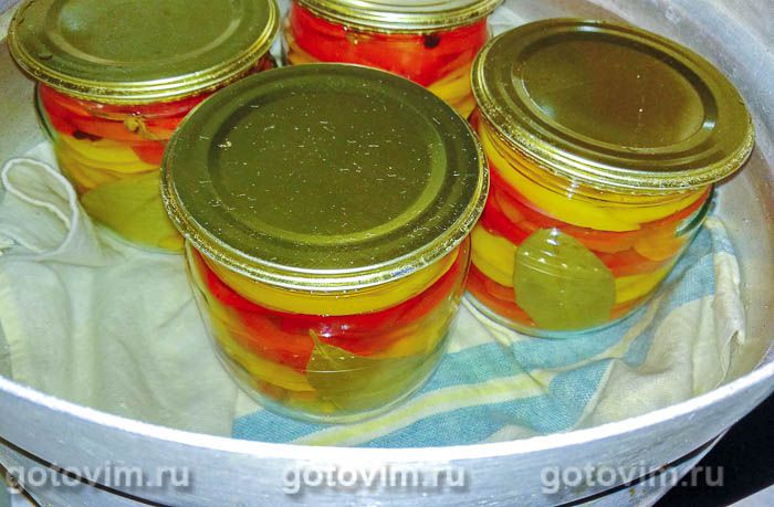 Фотографии рецепта Маринованный болгарский перец на зиму, 06 Маринованный болгарский перец на зиму, Шаг 06