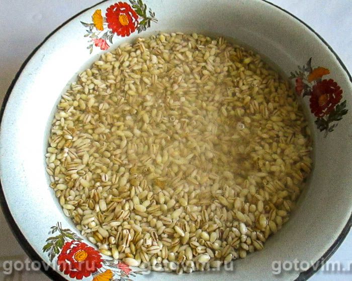 Фотографии рецепта Перловая каша с утиным мясом и зирой в мультиварке, 01 Перловая каша с утиным мясом и зирой в мультиварке, Шаг 01