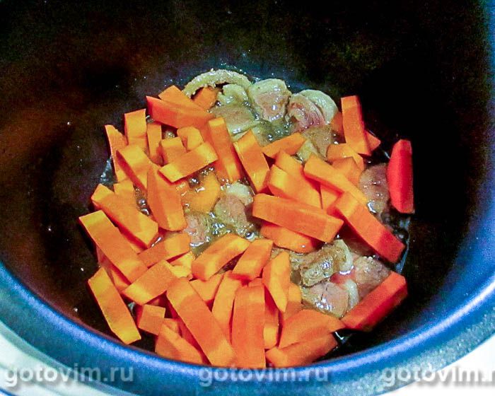 Фотографии рецепта Перловая каша с утиным мясом и зирой в мультиварке, 04 Перловая каша с утиным мясом и зирой в мультиварке, Шаг 04