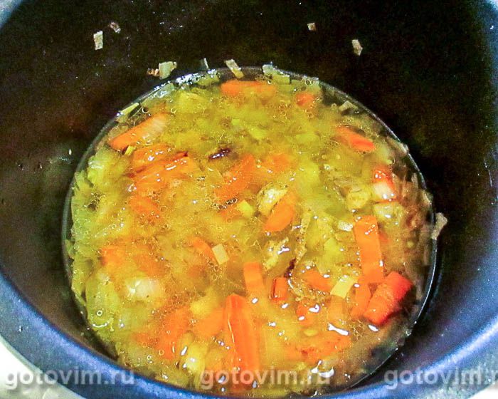 Фотографии рецепта Перловая каша с утиным мясом и зирой в мультиварке, 06 Перловая каша с утиным мясом и зирой в мультиварке, Шаг 06