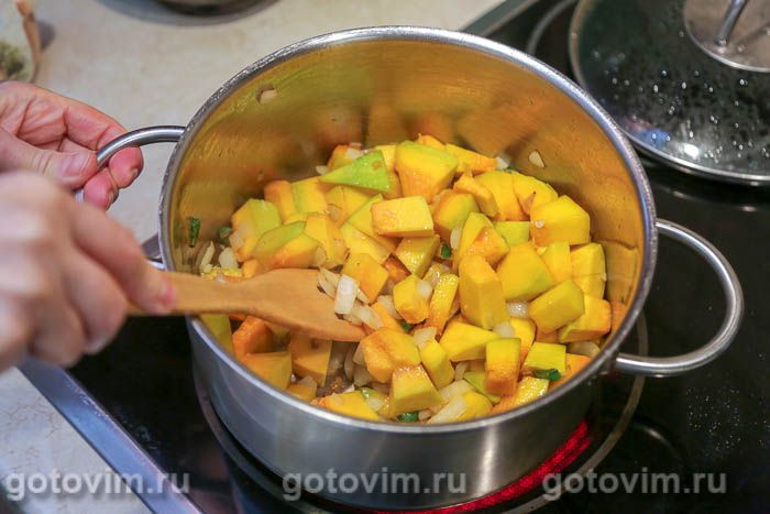 Фотографии рецепта Перловка с тыквой и изюмом, 04 Перловка с тыквой и изюмом, Шаг 04