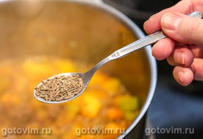 Фотографии рецепта Перловка с тыквой и изюмом, 05 Перловка с тыквой и изюмом, Шаг 05