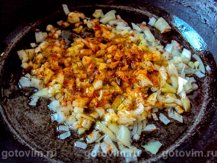 Фотографии рецепта Перец, фаршированный рисом, овощами и грибами, 03 Перец, фаршированный рисом, овощами и грибами, Шаг 03