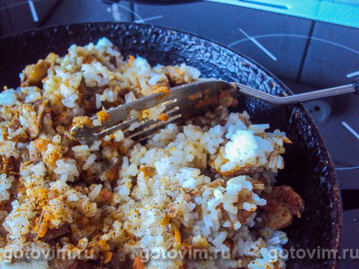 Фотографии рецепта Перец, фаршированный рисом, овощами и грибами, 08 Перец, фаршированный рисом, овощами и грибами, Шаг 08